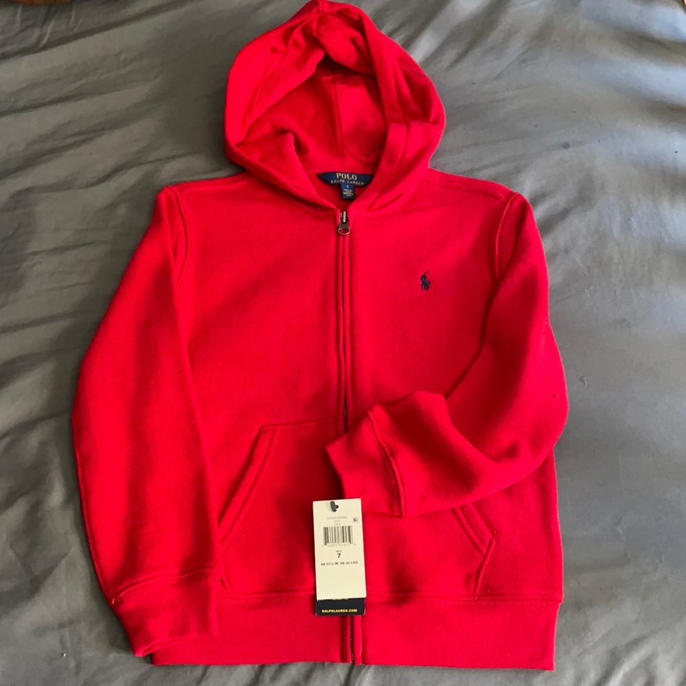 Polo red hoodie